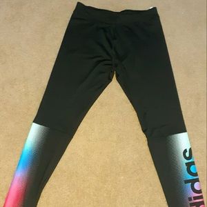 Adidas rainbow leggings. Size 16. Xl.